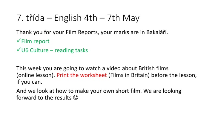 7 t da english 4th 7th may