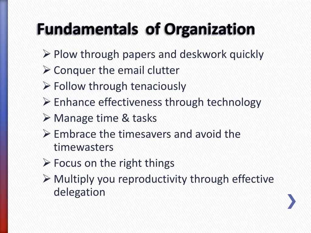 fundamentals of organization