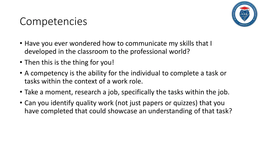 competencies