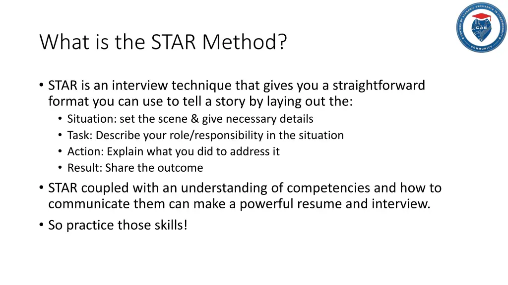 what is the star method