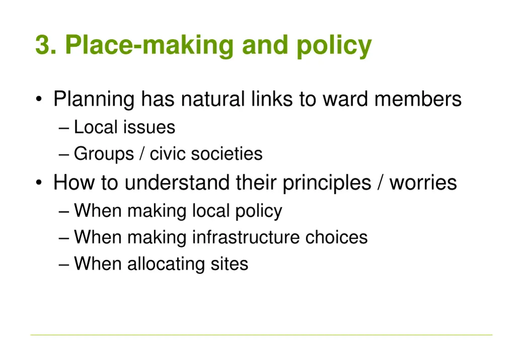 3 place making and policy