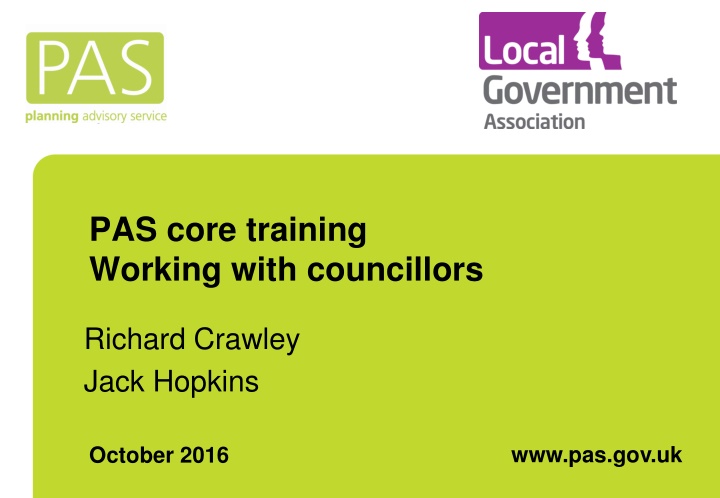 pas core training working with councillors