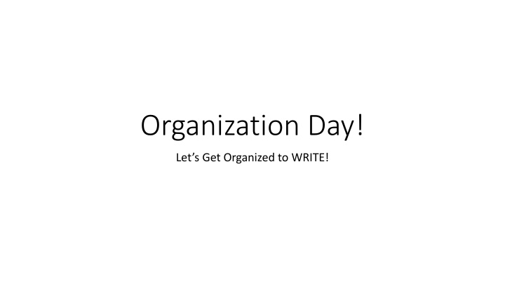 organization day