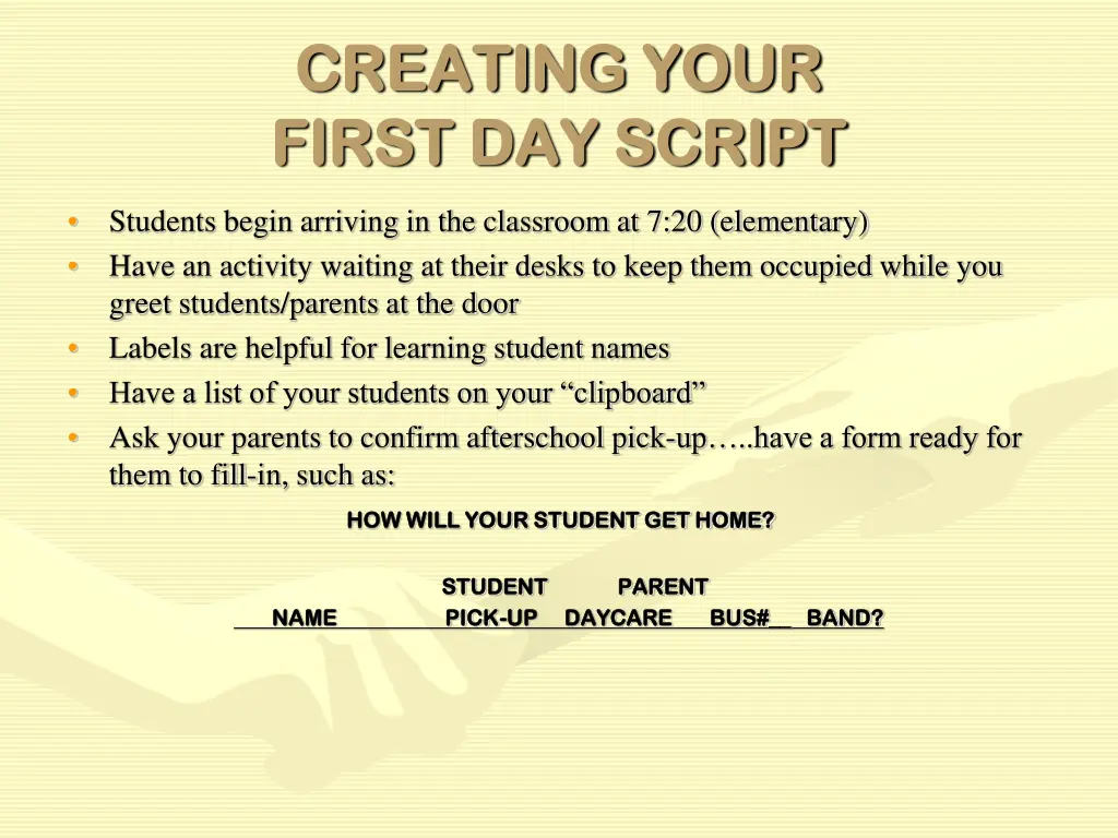 creating your creating your first day script