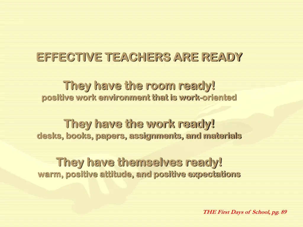 effective teachers are ready effective teachers