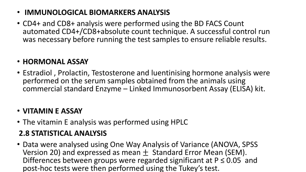 immunological biomarkers analysis