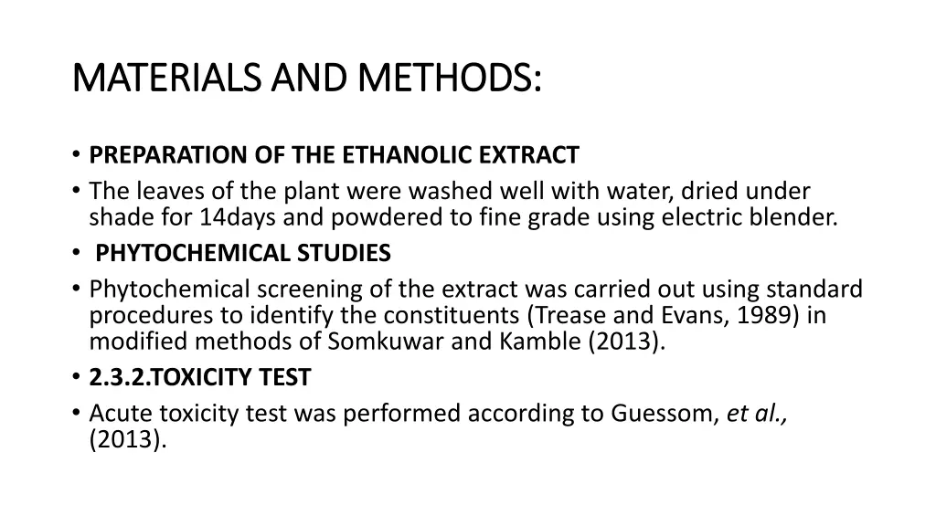 materials and methods materials and methods