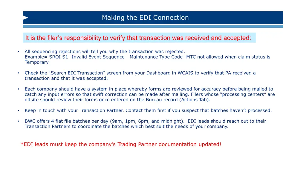 making the edi connection