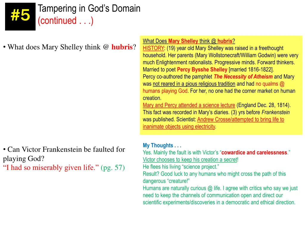 tampering in god s domain continued