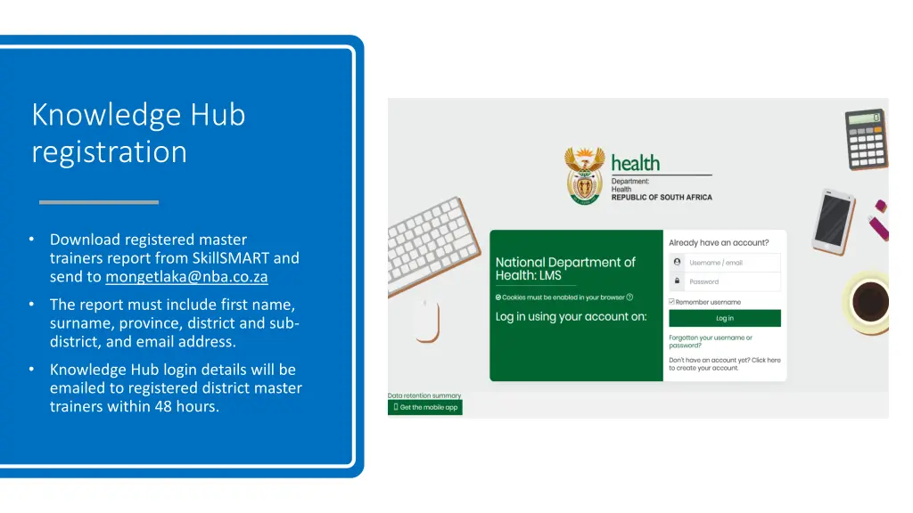 knowledge hub registration