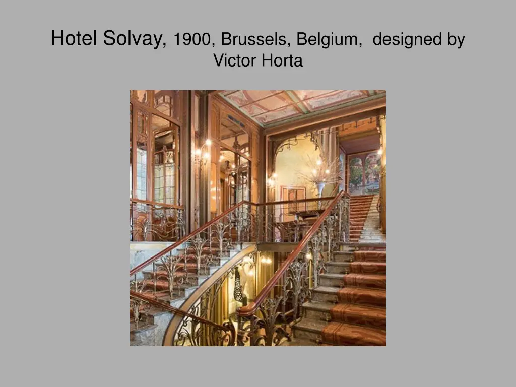 hotel solvay 1900 brussels belgium designed 1