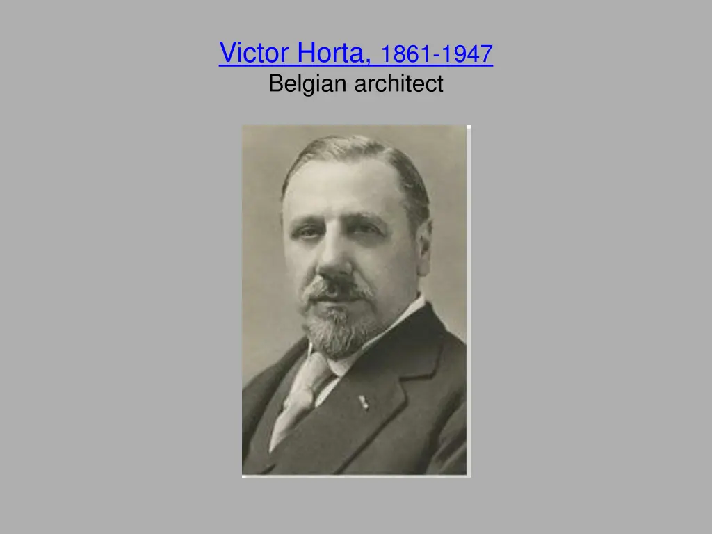 victor horta 1861 1947 belgian architect