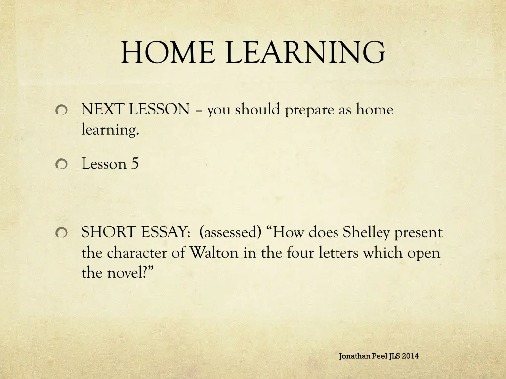 home learning 2