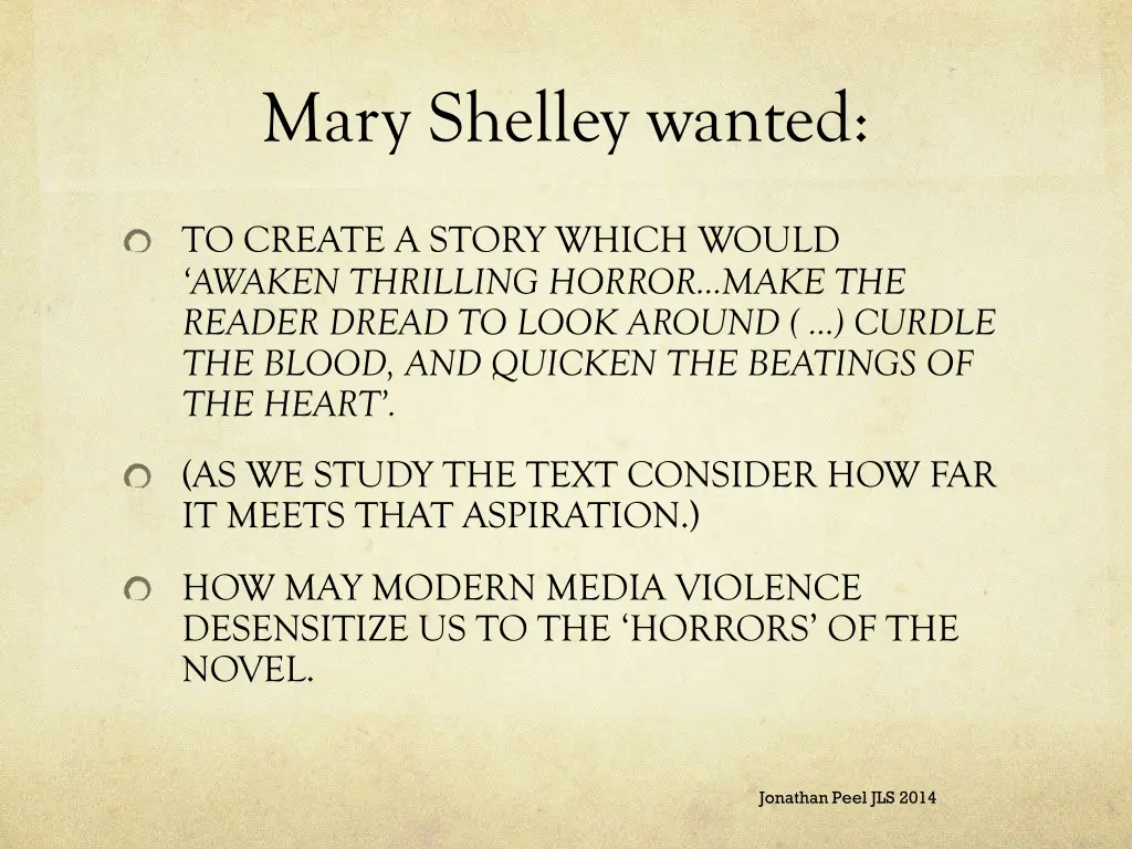 mary shelley wanted