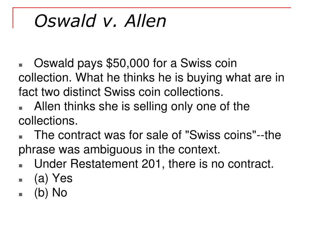 oswald v allen