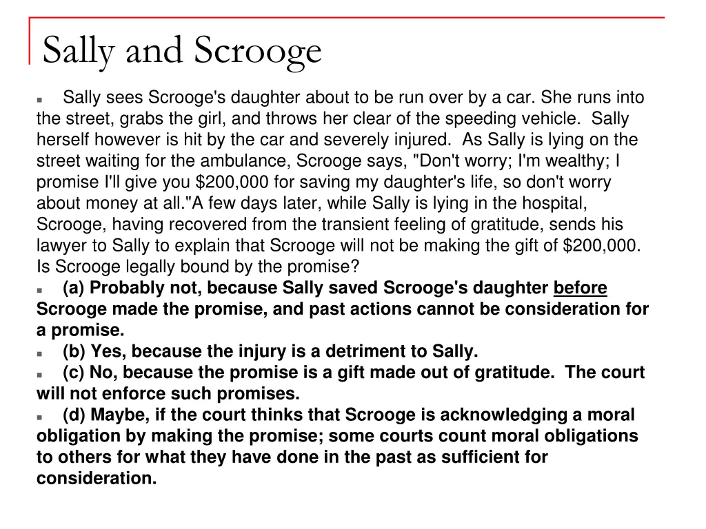 sally and scrooge