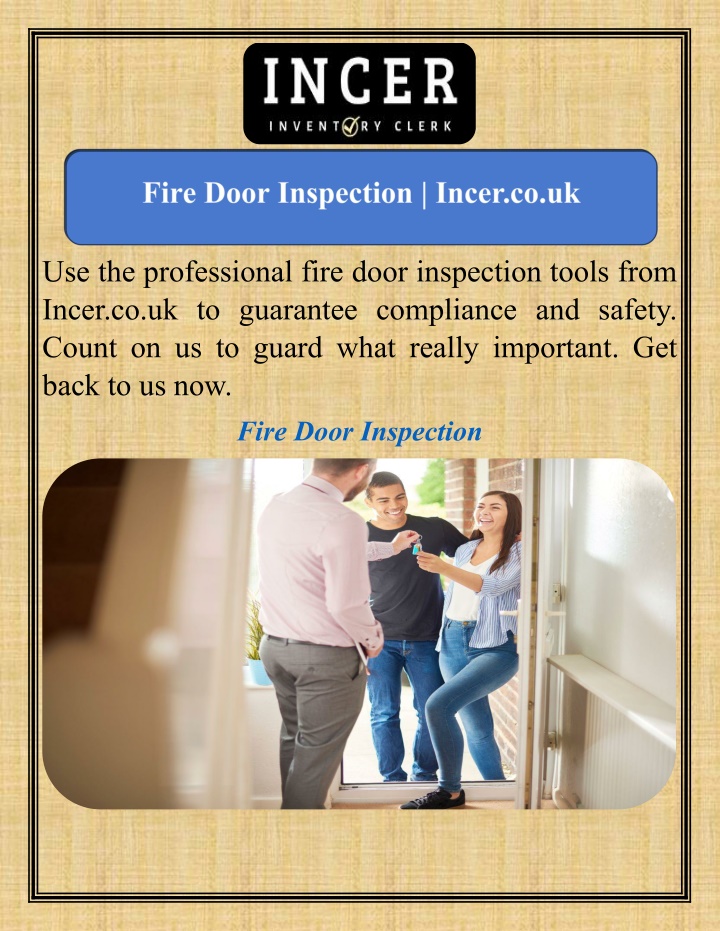 use the professional fire door inspection tools