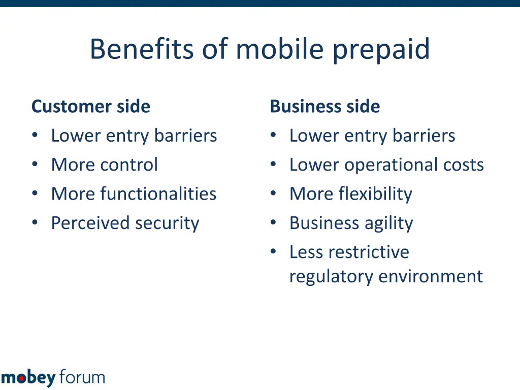 benefits of mobile prepaid