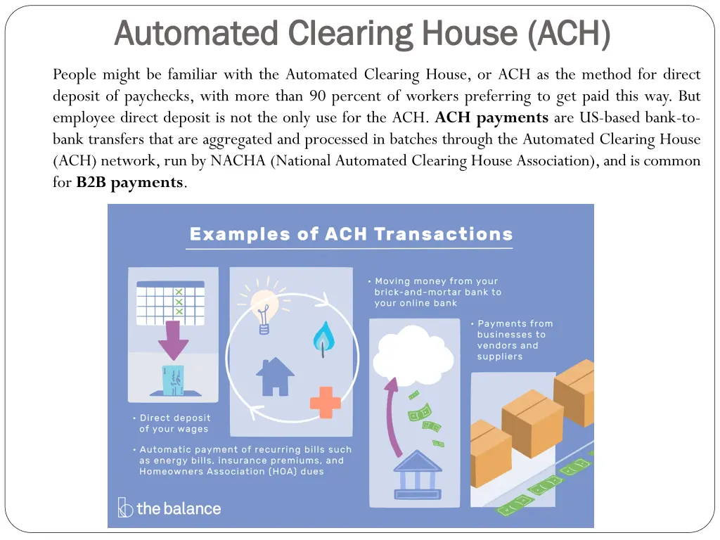 automated clearing house automated clearing house