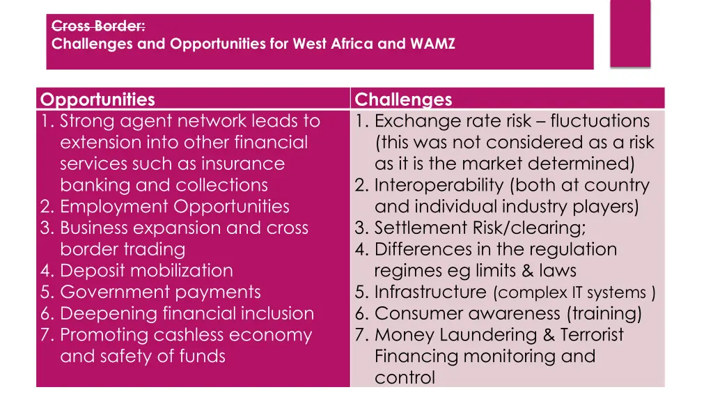 cross border challenges and opportunities