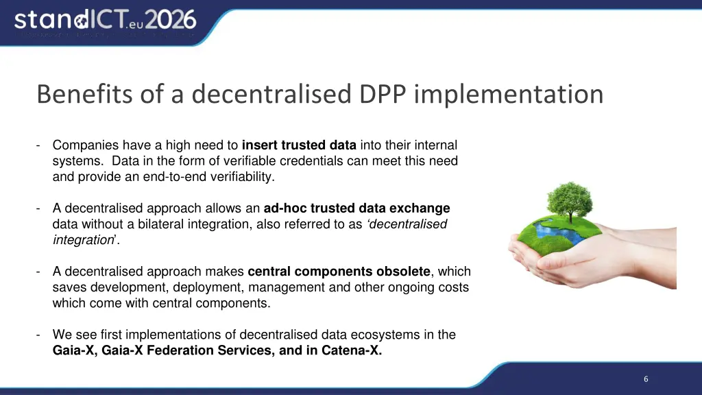 benefits of a decentralised dpp implementation