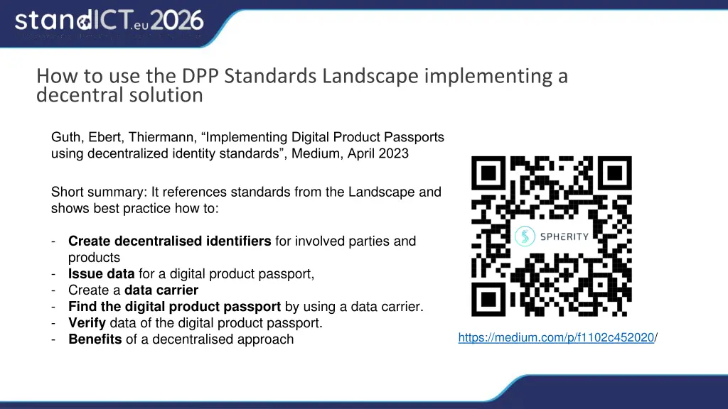 how to use the dpp standards landscape