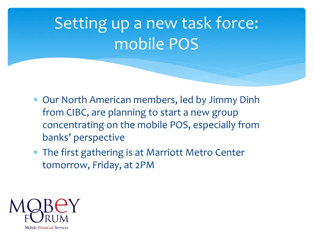 setting up a new task force mobile pos