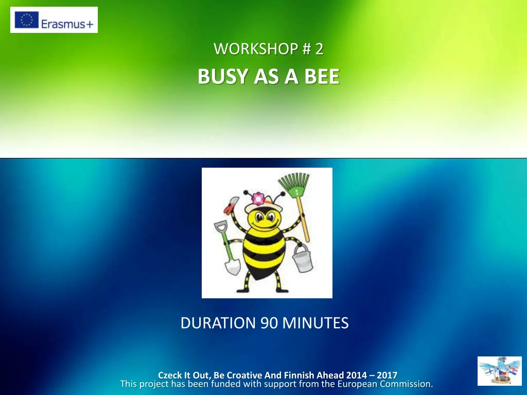 workshop 2 busy as a bee 1