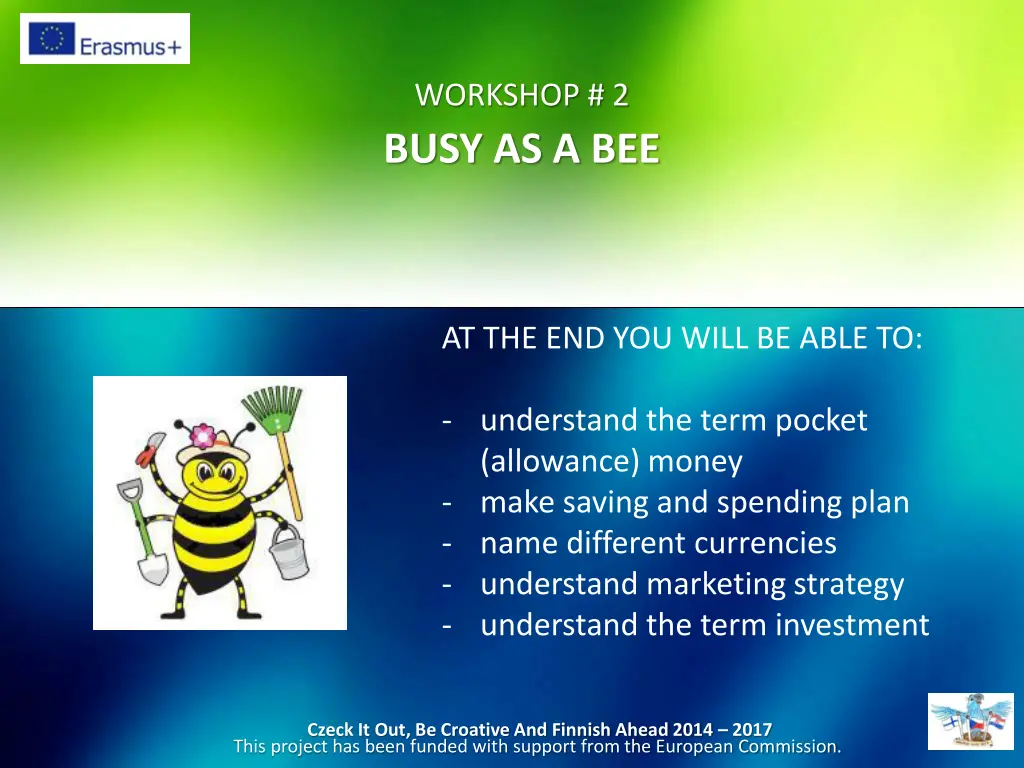 workshop 2 busy as a bee 2