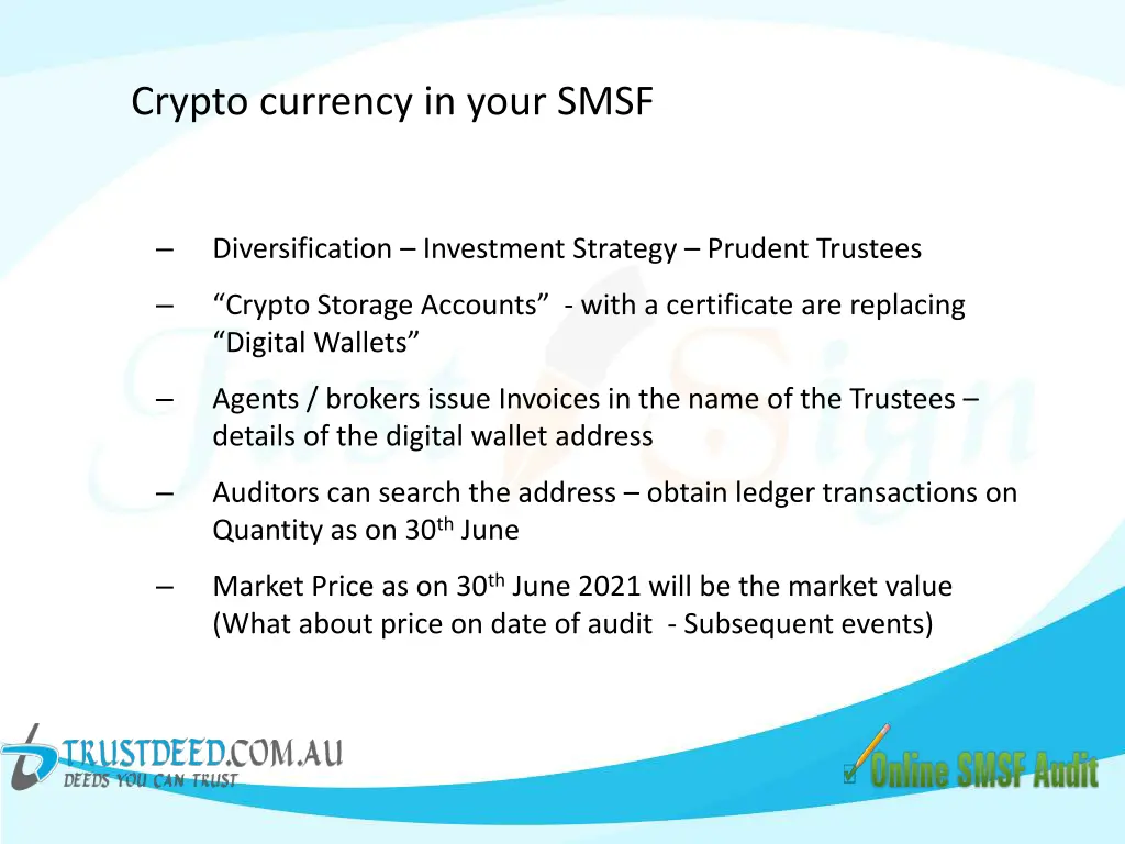 crypto currency in your smsf