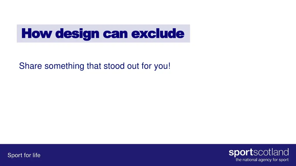 how design can exclude how design can exclude