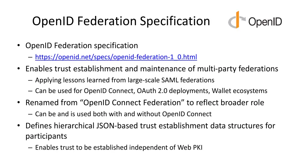 openid federation specification