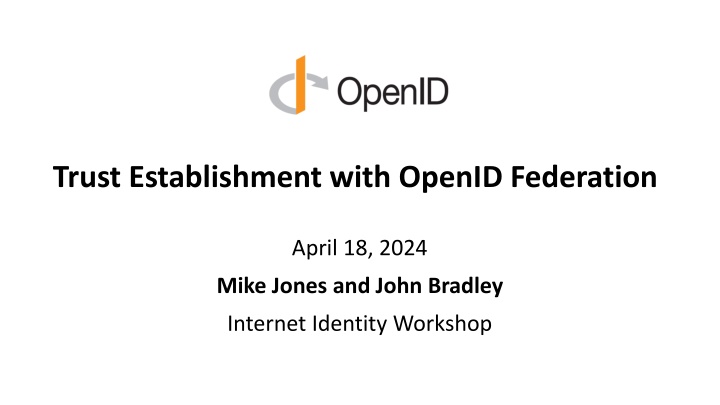 trust establishment with openid federation