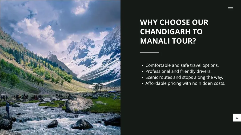 why choose our chandigarh to manali tour