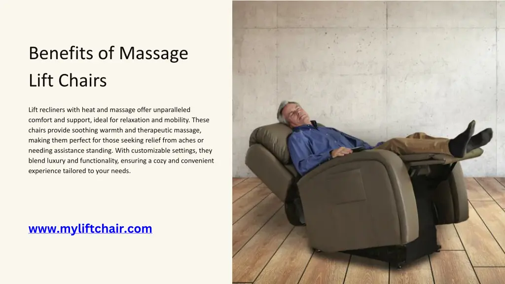 benefits of massage lift chairs