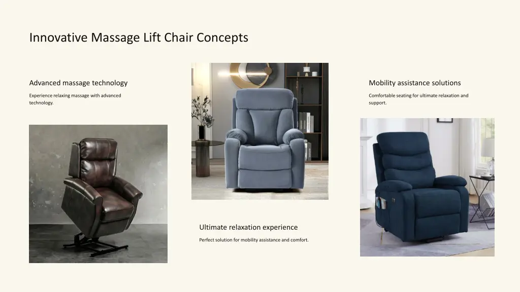 innovative massage lift chair concepts