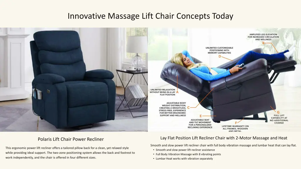 innovative massage lift chair concepts today