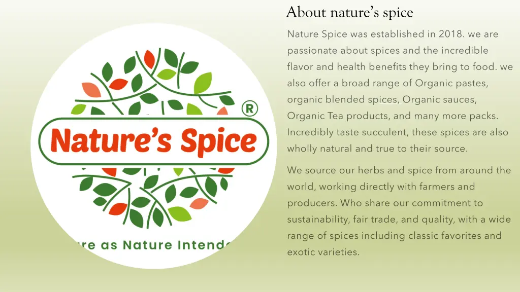 about nature s spice