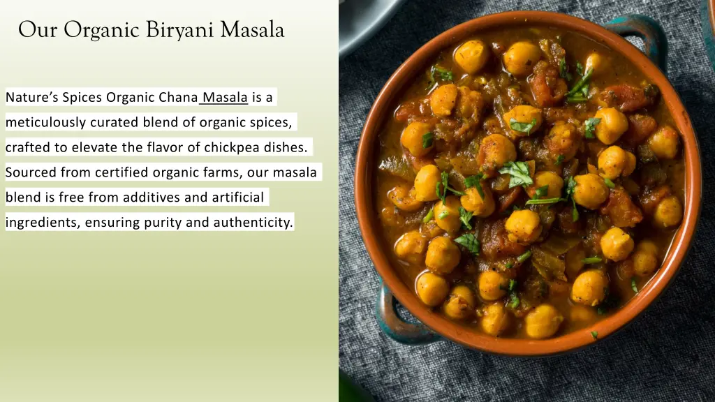 our organic biryani masala