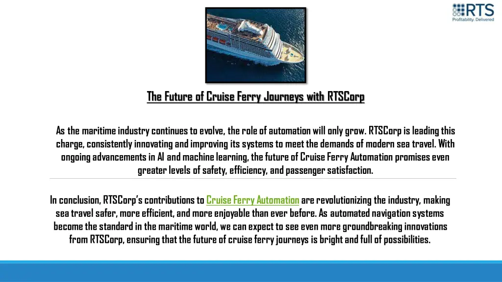 the future of cruise ferry journeys with rtscorp