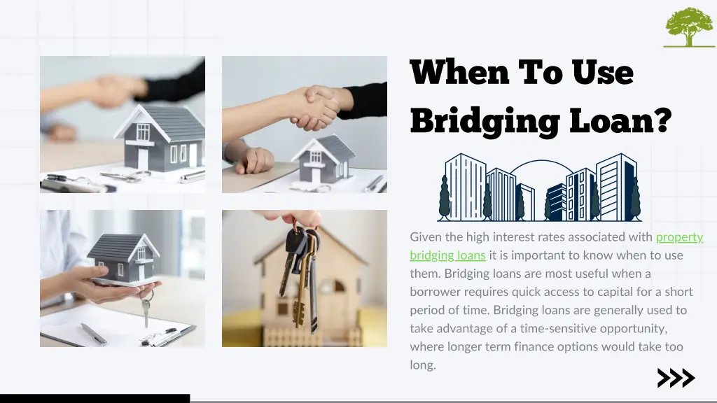 when to use bridging loan