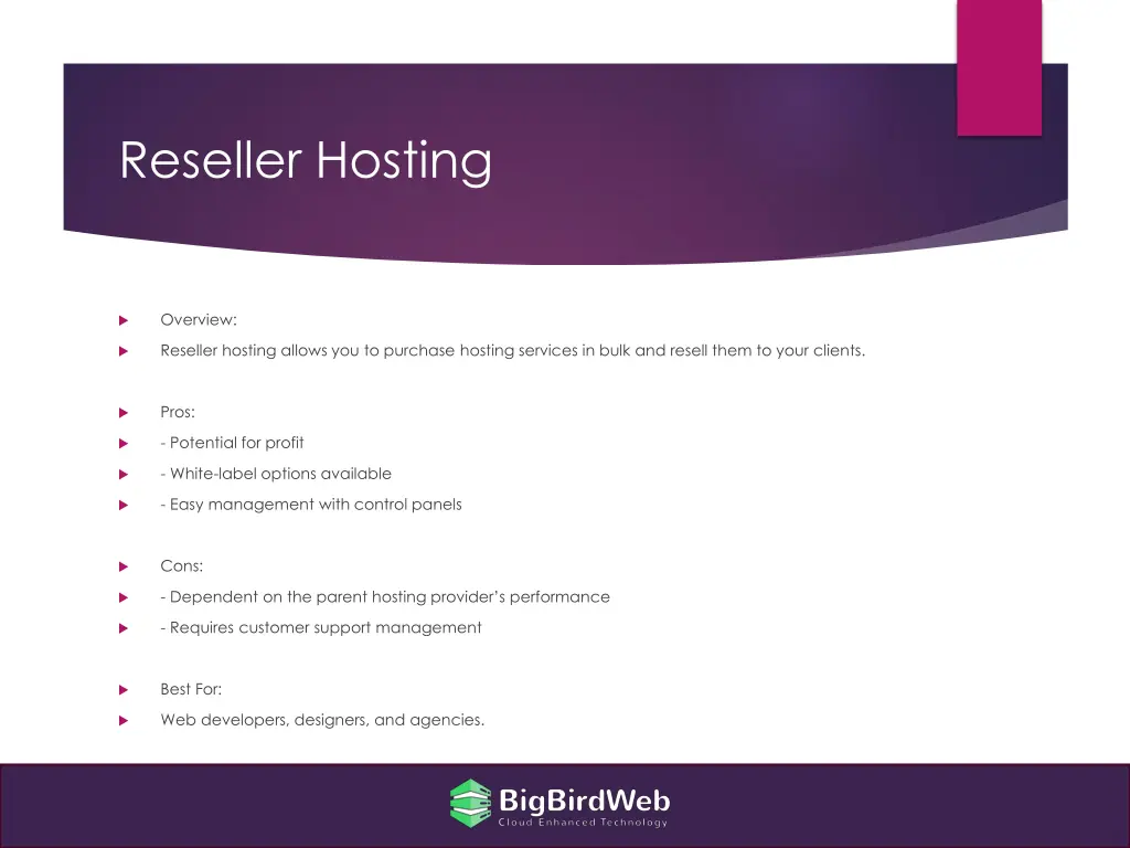 reseller hosting