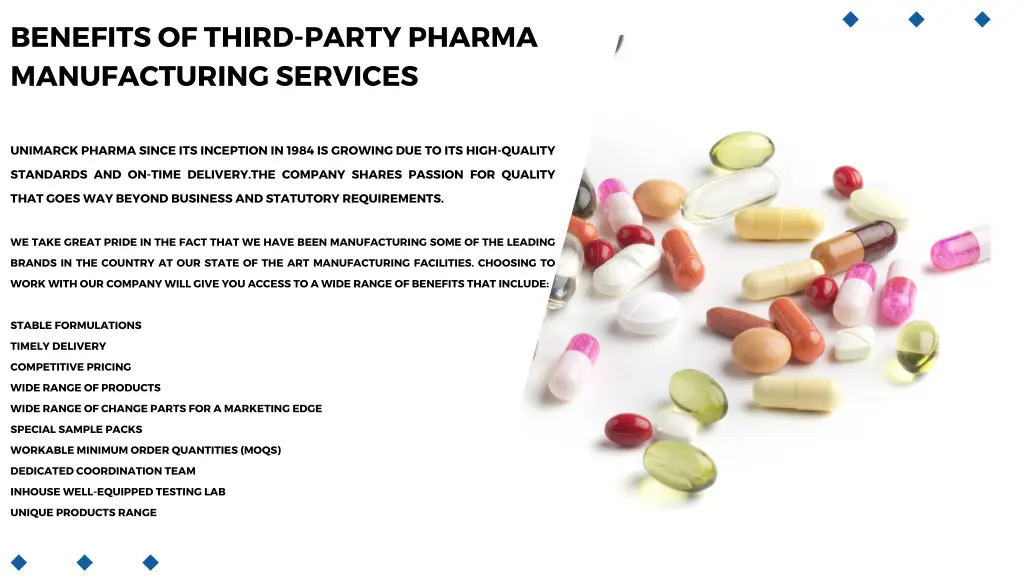 benefits of third party pharma manufacturing