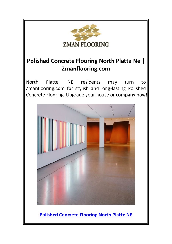 polished concrete flooring north platte