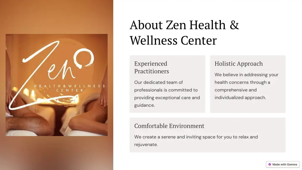 about zen health wellness center