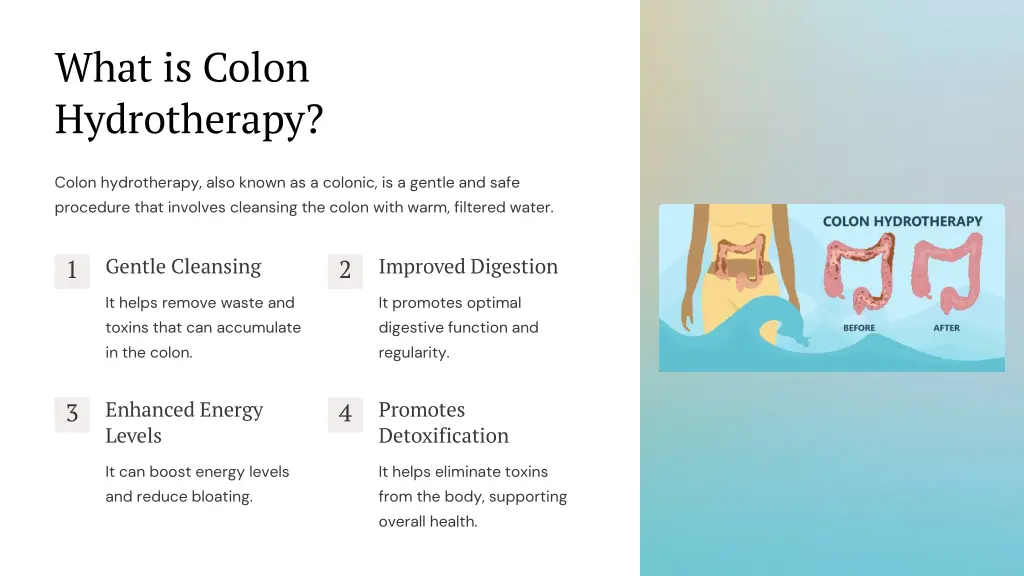 what is colon hydrotherapy