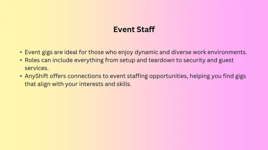 event staff