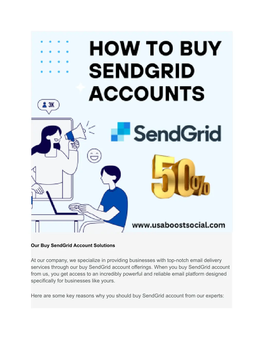 our buy sendgrid account solutions