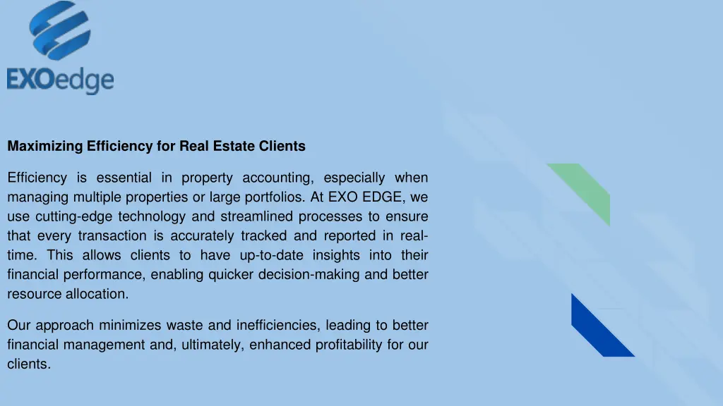 maximizing efficiency for real estate clients