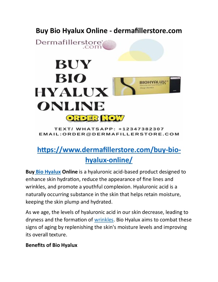 buy bio hyalux online dermafillerstore com